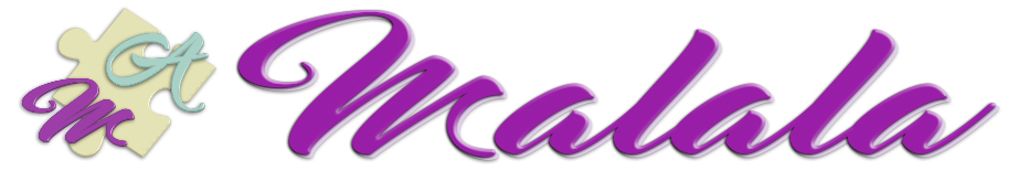 Malala texto y logo